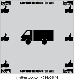 Truck icon, delivery vector illustration