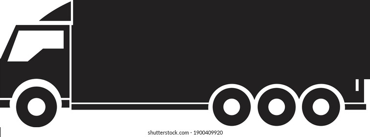 truck icon design isolated on white background