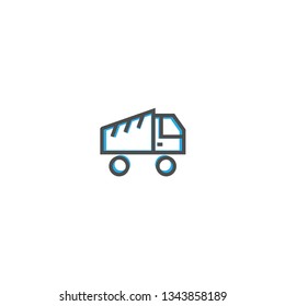 Truck icon design. Transportation icon vector illustration