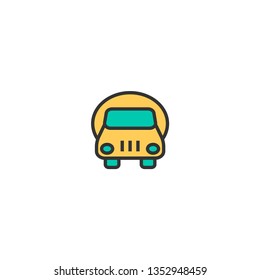 Truck icon design. Transportation icon vector illustration