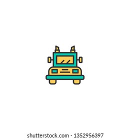 Truck icon design. Transportation icon vector illustration