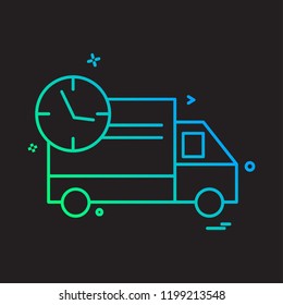 Truck icon design vector