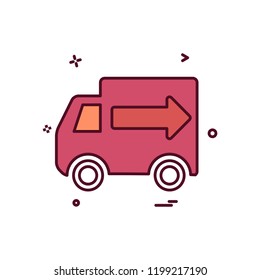 Truck icon design vector