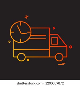 Truck icon design vector