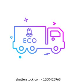 Truck icon design vector