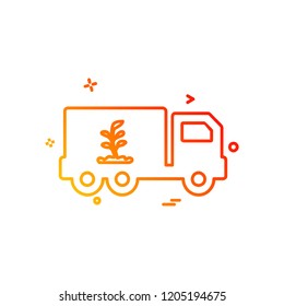 Truck icon design vector