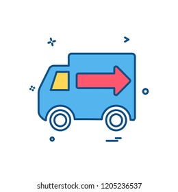 Truck icon design vector