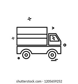 Truck icon design vector