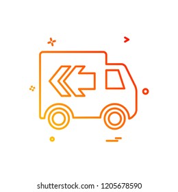 Truck icon design vector