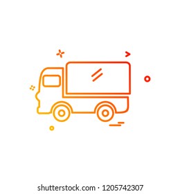 Truck icon design vector