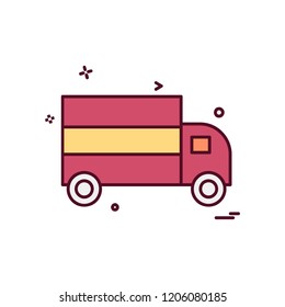 Truck icon design vector