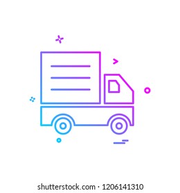 Truck icon design vector