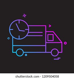 Truck icon design vector