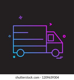Truck icon design vector