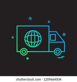 Truck icon design vector