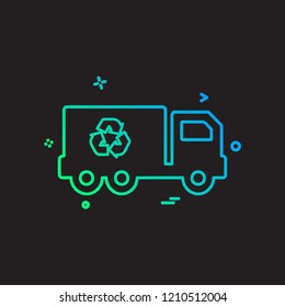 Truck icon design vector