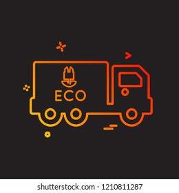 Truck icon design vector