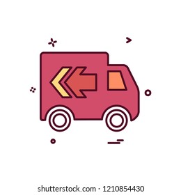 Truck icon design vector