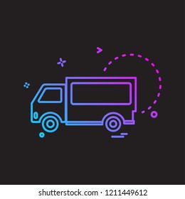 Truck icon design vector