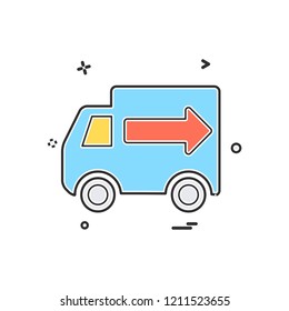 Truck icon design vector
