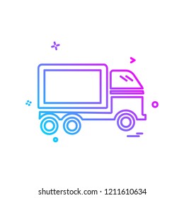 Truck icon design vector