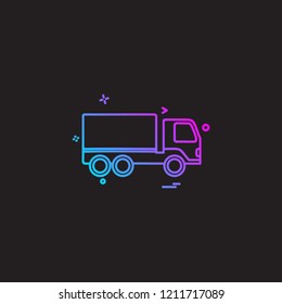 Truck icon design vector