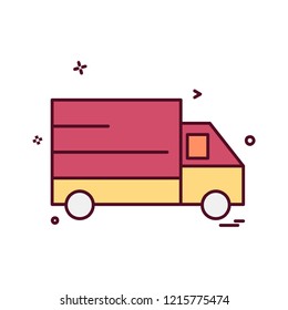 Truck icon design vector
