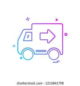 Truck icon design vector