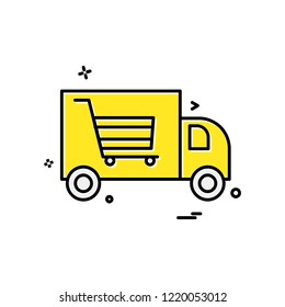 Truck icon design vector