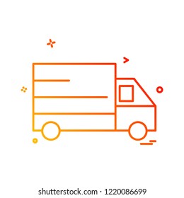 Truck icon design vector