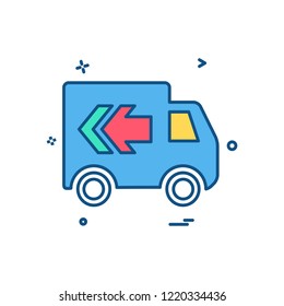 Truck icon design vector