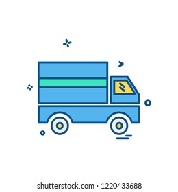 Truck icon design vector