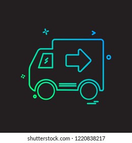Truck icon design vector