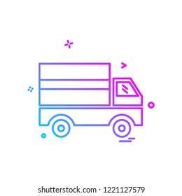 Truck icon design vector
