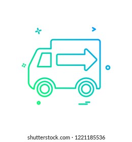 Truck icon design vector