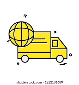 Truck icon design vector