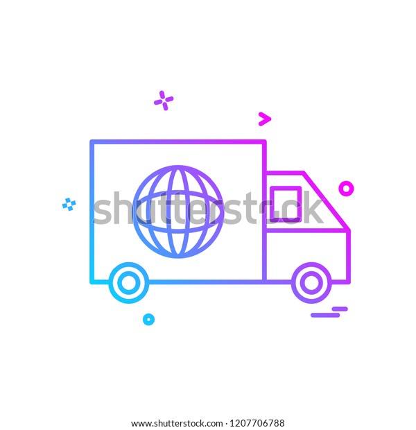 Truck icon design\
vector