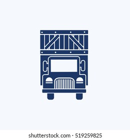 Truck icon design,clean vector
