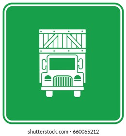 Truck icon design,clean vector