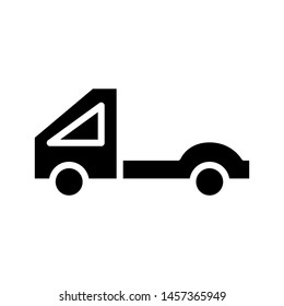 Truck Icon , Driving Delivery Retail , Business Template Logo Design Illustration , Outline Solid Background White
