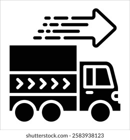 Truck Icon Element For Design