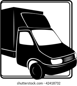 Truck (icon). Element for design vector illustration. Company logo design.