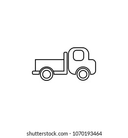 truck icon. Element of diving, fishing and hunting for mobile concept and web apps. Thin line icon for website design and development app development. Premium icon on white background
