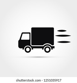 Truck icon -fast delivery concept