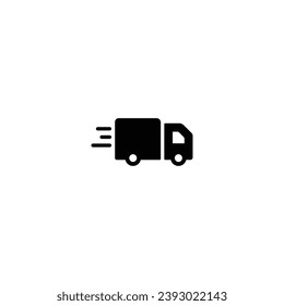 Icono de camión, vector de signo de camión rápido