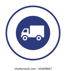 Truck  icon. Flat design.