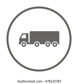 Truck  icon. Flat design.