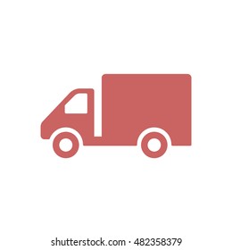 Truck  icon. Flat design.