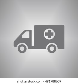 Truck  icon. Flat design.