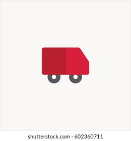 truck icon flat design